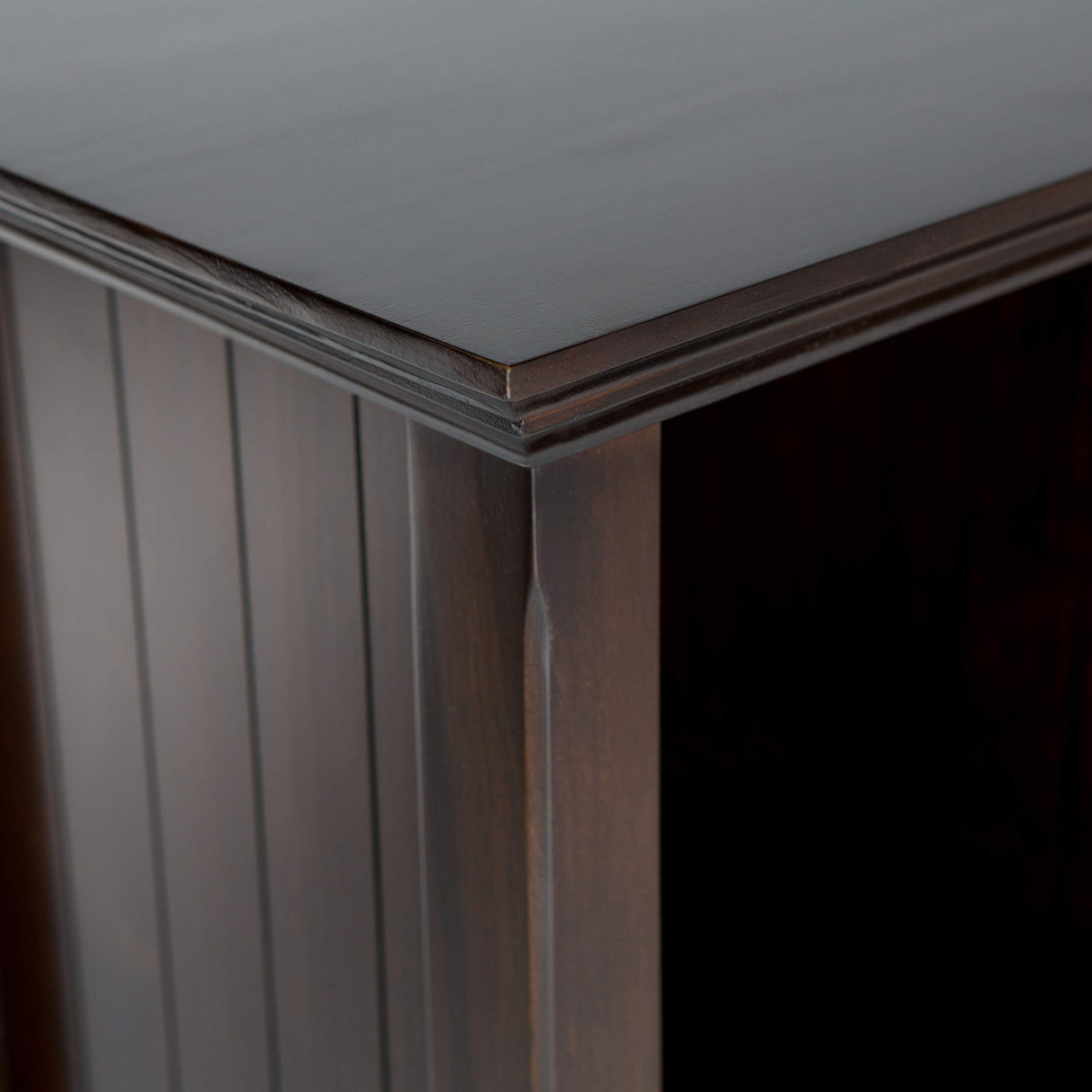 SIMPLIHOME Acadian SOLID WOOD 44 Inch Transitional 9 Cube Bookcase and Storage Unit in Brunette Brown, For the Living Room, Study Room and Office SIMPLIHOME