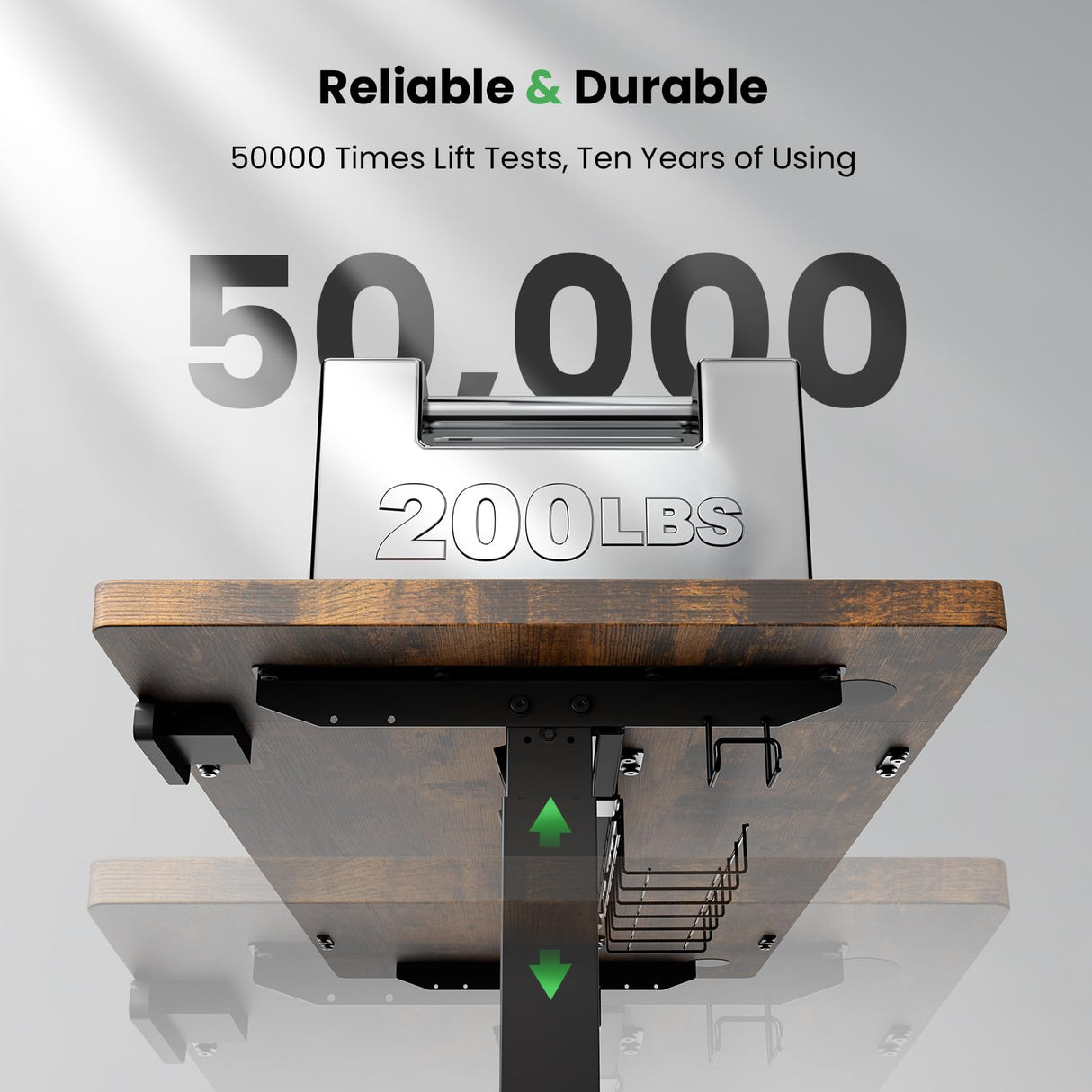 SIAGO Electric Standing Desk Adjustable - 48 x 24 Inch Sit Stand up Desk with Cable Management - 3 Memory Preset Adjustable Height Desk Computer Home Office Desk SIAGO