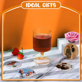 Ceramic Car Sublimation Blanks Cupholders Sandstone for Car Cup with Finger Notch for Easy Removal Car Ceramic Auto Cupholder Keep Vehicle from Cold Drink Sweat Stain Spill (100 Pieces) Frienda