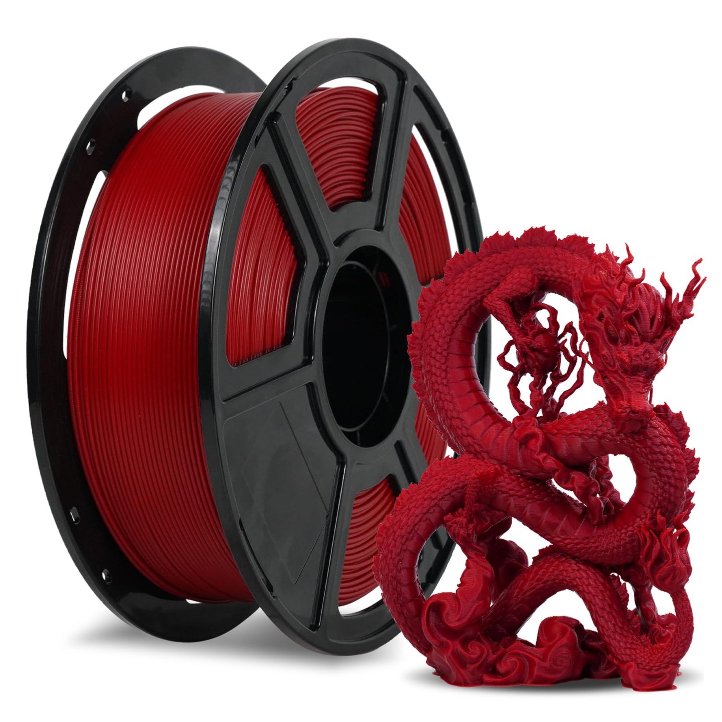 FLASHFORGE Rapid PLA Filament 1.75mm Ruby Red, 500mm/s High Speed Printing, 3D Printer Filament 1kg Spool, Dimensional Accuracy +/- 0.02mm, Enjoy Exceptional Print Quality - WoodArtSupply