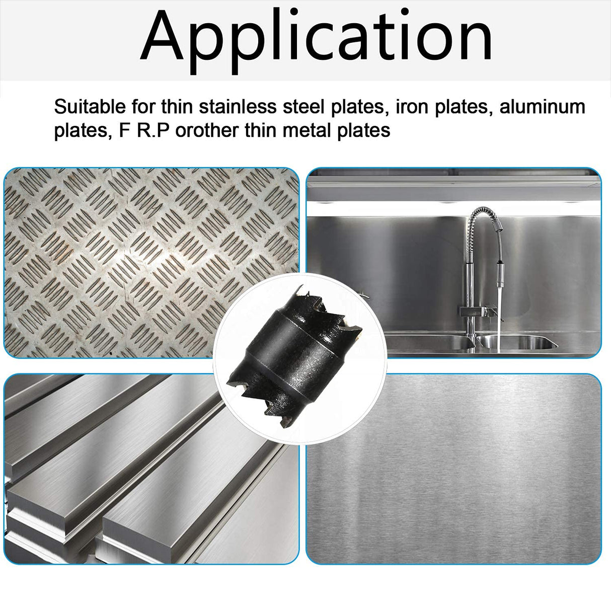 14-Pack Spot Weld Cutter Sets Double Sided, 3/8" HSS Spot Weld Cutter Remover Drill Bits Hex Sheet Metal Hole Cutter Remover for Power Drill Spot Welding EONLION