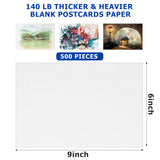 Sabary 500 Sheets Watercolor Paper White Art Paper 90 lb Water Color Paper for Artists Paint Paper Bulk Cold Press Pad for Painting Drawing Beginner Lover Artists Drawing Supplies (6 x 9 Inch) Sabary