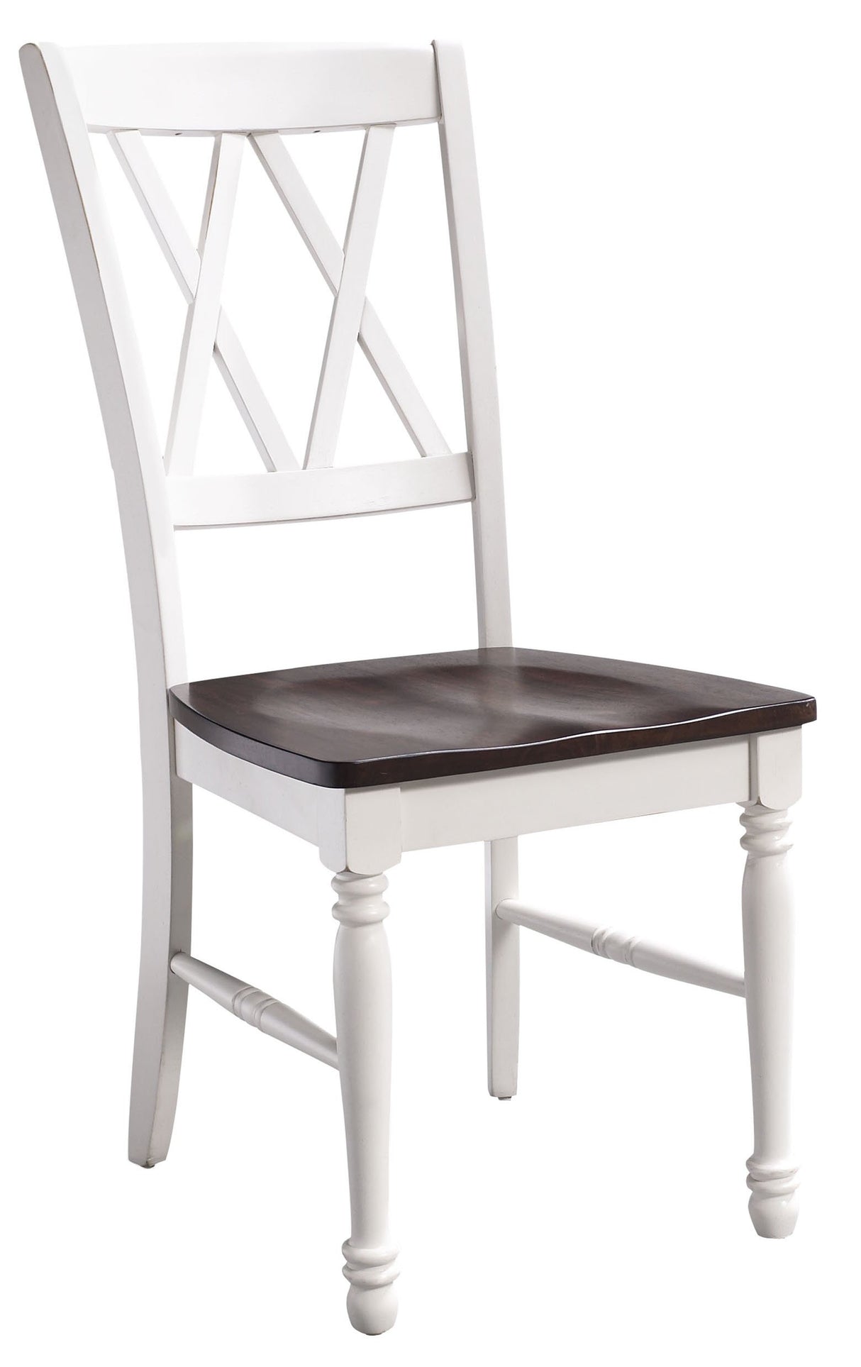 Crosley Furniture Shelby Dining Chairs (Set of 2), Distressed White Crosley Furniture