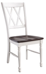 Crosley Furniture Shelby Dining Chairs (Set of 2), Distressed White Crosley Furniture