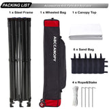 ABCCANOPY Patio Pop Up Canopy Tent 10x20 Commercial-Series(White) ABCCANOPY