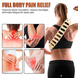KintKita Wood Therapy Massage Tools,Back Wooden Massage Roller Rope Tool Maderoterapia Kit Professional Cellulite Massager for Body Shaping, Contouring,Back Neck Leg Muscle Relief KintKita