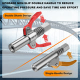 AKEOIL Grease Gun Coupler, Grease Joint Fittings, 12000PSI High Pressure Grease Nozzle Fittings, Compatible With All 1/8" NPT Grease Guns, For greasing all machinery and equipment filling Akeoil