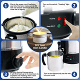 TCFUNDY Candle Making Wax Melting Pot 8.45Qts/17Lbs, Electric Non-Stick Candle Wax Melter Pot 8L, DIY Candle Making Kit for Adults, Soy Wax and Beeswax Candle Maker TCFUNDY