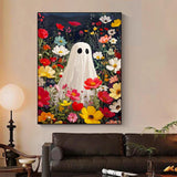 xcemhil Halloween Paint by Numbers Kit for Adults, Ghost Painting by Numbers, Adult Paint by Number Kits Suitable for Gifts and Interior Decor 16x20 Inch xcemhil