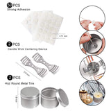 DINGPAI Candle Making Supplies, DIY Candles Craft Tools Including Candle Make Pouring Pot, Candle Wicks, Candle Wicks Sticker, 3-Hole Candle Wicks Holder, Candle Tins and Spoon DINGPAI
