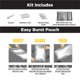 Rust-Oleum 299743 RockSolid Metallic Garage Floor Coating Kit, 80 fl oz, Gunmetal, 2.5 Quarts (Pack of 1) Rust-Oleum