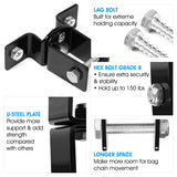 Yes4All Heavy Mount for Punching Bag Hanger, Ceiling Mount - Wood Beam Holder for Muay Thai, MMA, Boxing Bags - Workout Equipment - Easy to use, Fit Most Ceiling Yes4All