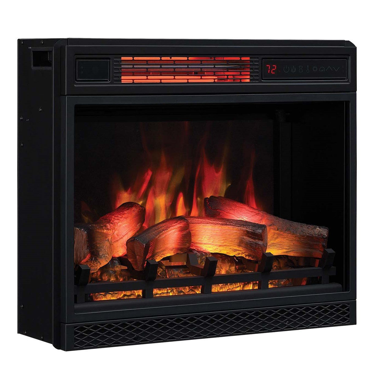 ClassicFlame 23II042FGL 3D Infrared Quartz Fireplace Insert with Safer Plug and Sensor, 23" ClassicFlame