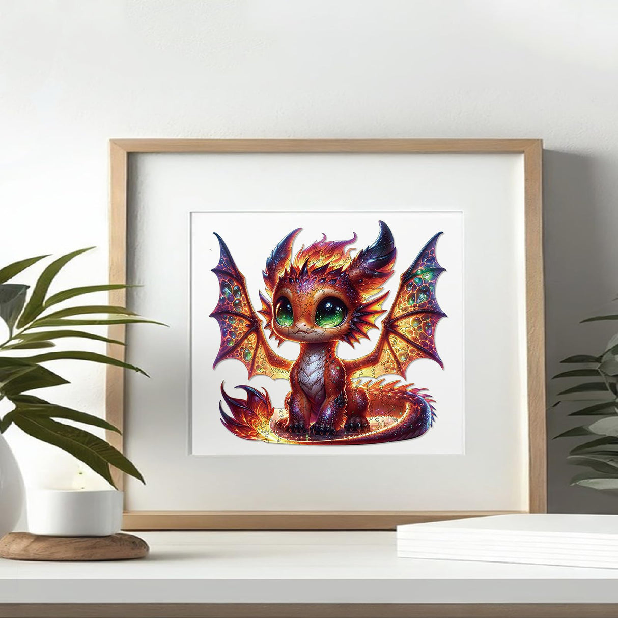 Wooden Puzzles for Adults, Dragon Wood Puzzles 200 Pieces, Irregular Animal Shaped Unique Wooden Jigsaw Puzzles, Creative Ghristmas Gift for Teenagers and Adults WHJSG