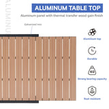 SUNSITT 11-Piece Outdoor Patio Dining Set, 63" - 105" Aluminum Expandable Outdoor Dining Table Set for 10, 10 Stackable Chairs with Gray Removable Cushions SUNSITT