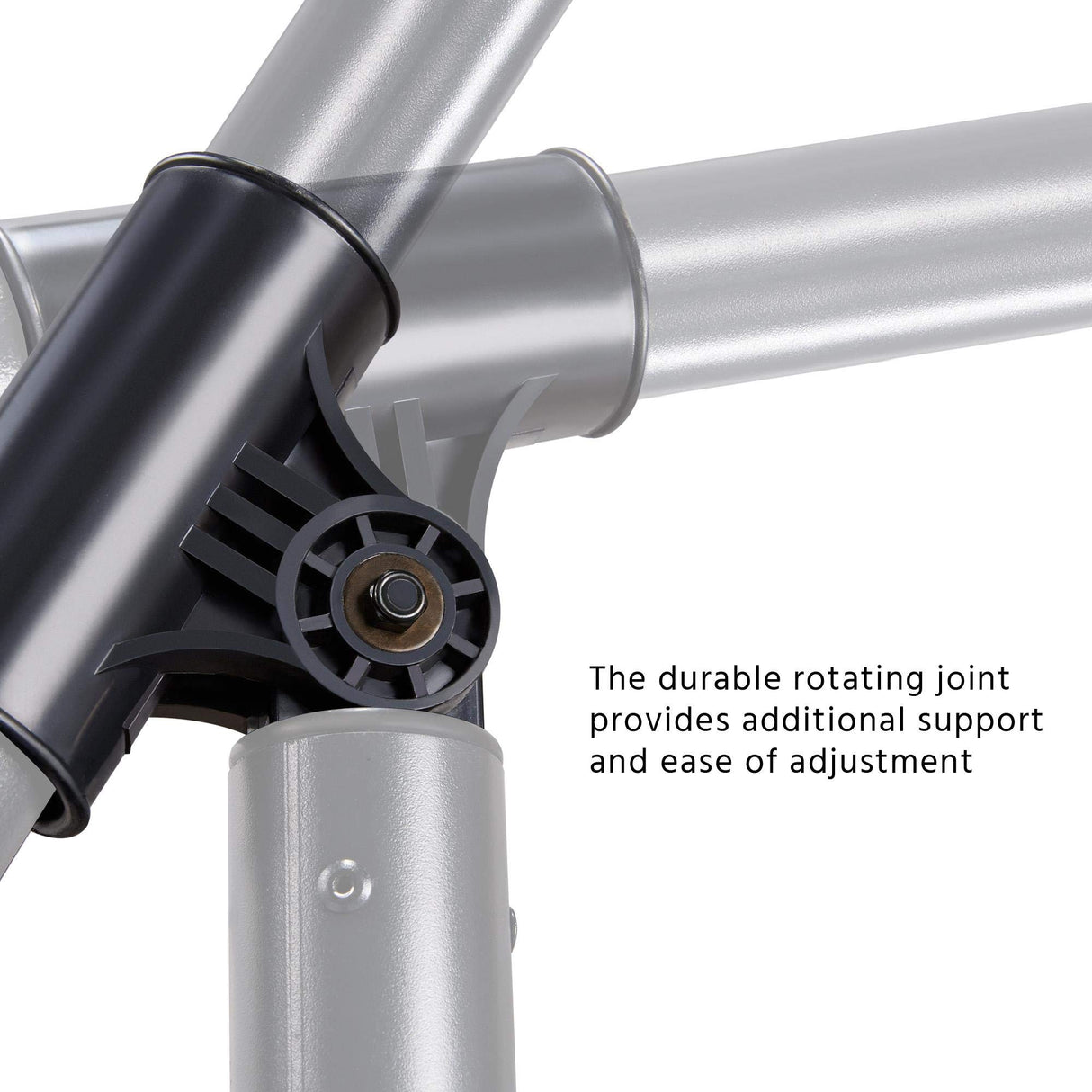 Yaheetech 10FT Patio Offset Umbrella - Cantilever Hanging Outdoor Umbrellas w/UV Protection & 8 Ribs & Handy Crank & Cross Base for Market/Garden/Lawn/Deck/Backyard/Pool - Gray Yaheetech