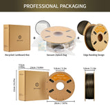 ERYONE Burnt Titanium PLA Filament 3D Printer PLA Filament 1.75mm +/- 0.03mm, Glitter PLA Filament 1KG Cardboard Spool(2.2LBS), Dark Gold ERYONE