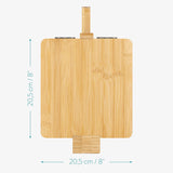 Navaris Wooden Tortilla Press - Wood Pataconera Tortilla Quesadilla Maker Flour Dough Press for Quesadillas Tortillas Indian Roti Tostones Patacones Navaris