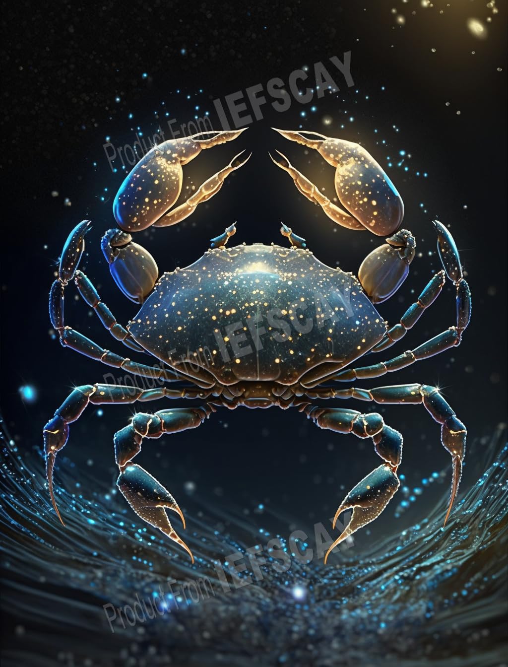 5D Diamond Painting Kits Cancer Zodiac Sign Fantasy Constellation Series - Adult Diamond Painting Round Crystal Gemstone Wall Decor, Room Decor Best Choice for Home Decor 12x12inch Snuqevc