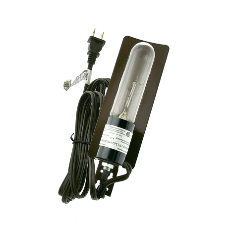 Shemoi Curio Light Cabinet Light Brown - Brown Hooded Curio Light Includes Bulb, C5-RS-1 (Brown) Shemoi