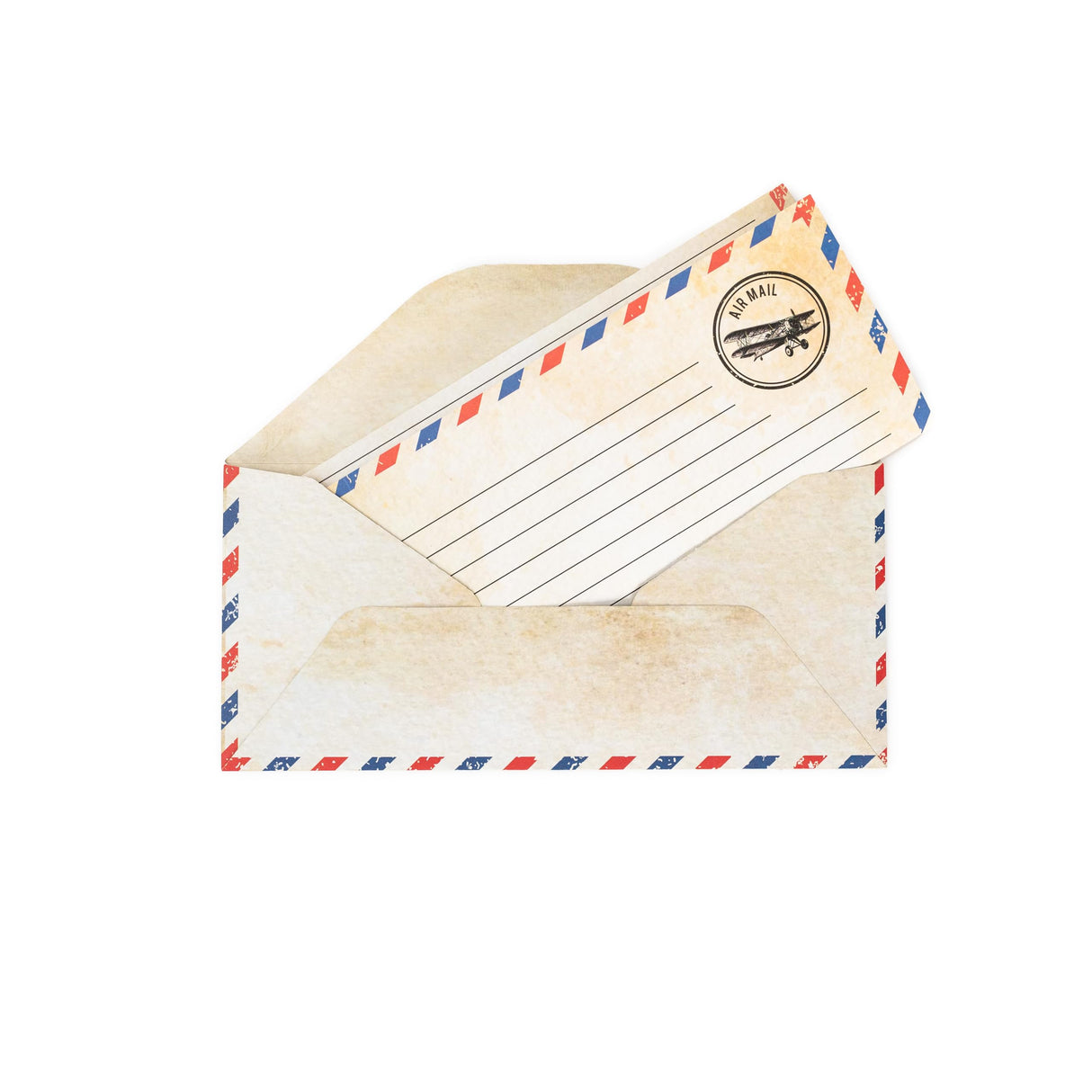 60 Pack Airmail Paper and Envelopes Set - Blue Writing Paper for Invitations, Love Letters, Letters to Troops, Christmas Letter - 8.5 x 11 Inch Bargain Paradise