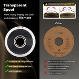 JAREES Rainbow 3D Printing Filaments PETG Candy Multicolor Gradient Filament 1.75mm, Green-Purple-Pink-Yellow PETG 3D Printer Filament, 1kg 330 Meters JAREES