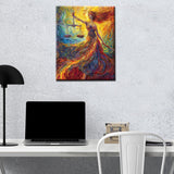 Graffitic Sexy Girl Paint by Number Lady Justice Painting DIY Painting On Canvas with Brushes Acrylic Paints Fashion Goddess Paintwork for Adults Beginner 16x20 Inch Gift Home Decor（Frameless） TUMOVO
