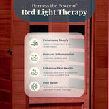 Dynamic Saunas Elite 1 Person Compact Ultra Low EMF FAR Infrared Sauna with Red Light Therapy & Bluetooth Speakers - Personal Indoor for Home & Gym DYNAMIC SAUNAS