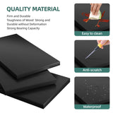 Shintenchi Bookshelf, Industrial Bookshelves and Bookcases with Doors Floor Standing 6 Shelf Display Storage Shelves 70.6 inches Tall Bookcase for Home Office, Living Room (Black) Shintenchi