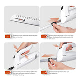 KEENSTAR Electric Knife for Carving Meat, Turkey, Bread, 150W Electric Knife Set with 2 Serrated Stainless Steel Blades & Serving Fork for Slicing Poultry, Ham & More, Ergonomic Handle & Safety Lock KEENSTAR