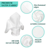 30 Pieces Satin Dinner Napkins 17 x 17 Inch Oversized Square Table Napkins Washable Soft Dinner Napkins for Wedding, Parties,Banquet,Restaurant Decoration (White) Pesonlook