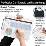 1 PCS A4 Clipboards,Plastic Clipboard with Pen Holder,Clip Boards 8.5x11 with Low Profile Clip,Cute Hanging Clipboard for School Office Supplies Clipboards for Kids,Portable Clip Board for Nurse-White SFLHHDM