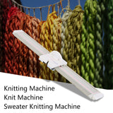 LK150 6.5mm Mid Gauge Plastic Domestic Knitting Machine Includes Yarn Needles Accessories for Adults/Kids Walfront