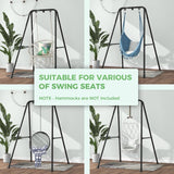 G TALECO GEAR Hammock Chair Stand,Heavy-Duty Steel Hammock Stand,300LBS Multi-Use Swing Stand for Outdoor Indoor，Hammock Chair not Include (black) G TALECO GEAR