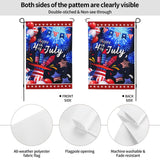 Patriotics 4th of july garden flag independence day Flag Decoration Banner Decor Flags for outside Farmhouse Yard Indoor/Outdoor Gifts 12.5x18 Inch XYSKINO