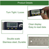 8 Inch Digital Angle Finder, JYEASTZ Stainless Steel Digital Protractor Angle Ruler with Holding Angle Data, Ideal for Construction Woodworking (8inch) JYEASTZ