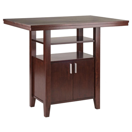Winsome Albany High Dining Table, Walnut, 29.92 in x 41.73 in x 35.83 in Winsome