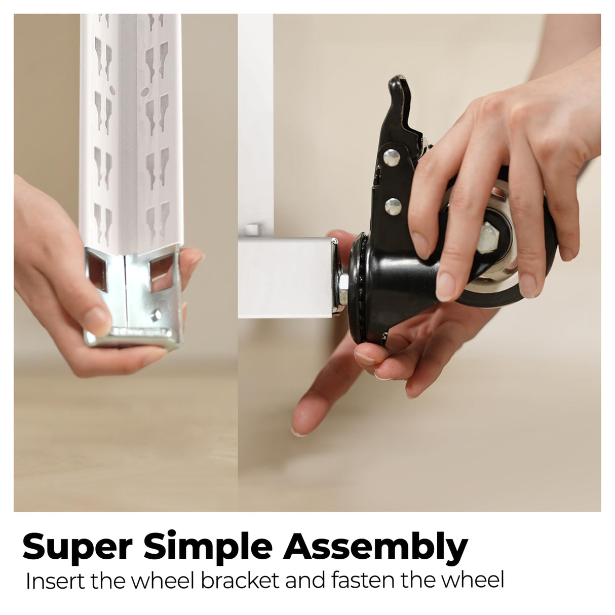 HOMEDANT House White 5-Tier Metal Boltless Rolling Cart Shelf Rack Casters Heavy Duty Wheel Shelving Unit Adjustable Storage Shelves Organizer Shelf Kitchen Garage 48.1" W x 18.5" D x 75.4" H 1Pack HOMEDANT