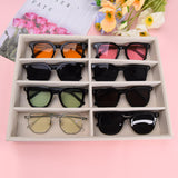 JETEHO Sunglasses Organizer Storage Velvet Jewelry Tray Glasses Holder Organizer Glasses Organizer Sunglasses Holder Eyeglasses Holder Sunglasses Display Velvet Tray for Jewelry Display Watch JETEHO
