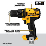 DEWALT 20V MAX Combo Kit, Compact 5-Tool (DCK521D2) DEWALT
