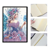 DCIDBEI 2 Pack Notebooks Diamond Painting Angel Blank 5D DIY Special Shaped Crystal Diary Book Elf 50 Sheets A5 Book Journal Fairy Paint by Numbers Kit Sketchbook Diamond Art Note Book DCIDBEI