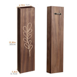 BOTOP Wood Wall Planter Indoor Wall Decor for Living Room Bedroom, 4 Pack Pocket Vases for Dried Flowers Faux Greenery Plants BOTOP