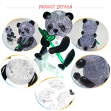 Coolplay 3D Crystal Puzzle Panda Gifts, Desk Toys with Light-Up Base 58 Pieces Coolplay
