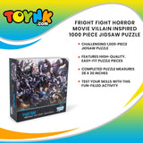 Fright Fight Horror Movie Villain Inspired 1000 Piece Jigsaw Puzzle for Adults | Challenging Interactive Brain Teaser for Family Game Night | 28 x 20 Inches Toynk