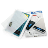 Nicewell Food Scale, 22lb Digital Kitchen Scale Weight Grams and oz for Cooking Baking, 1g/0.1oz Precise Graduation, Stainless Steel and Tempered Glass (Ash Silver) Nicewell