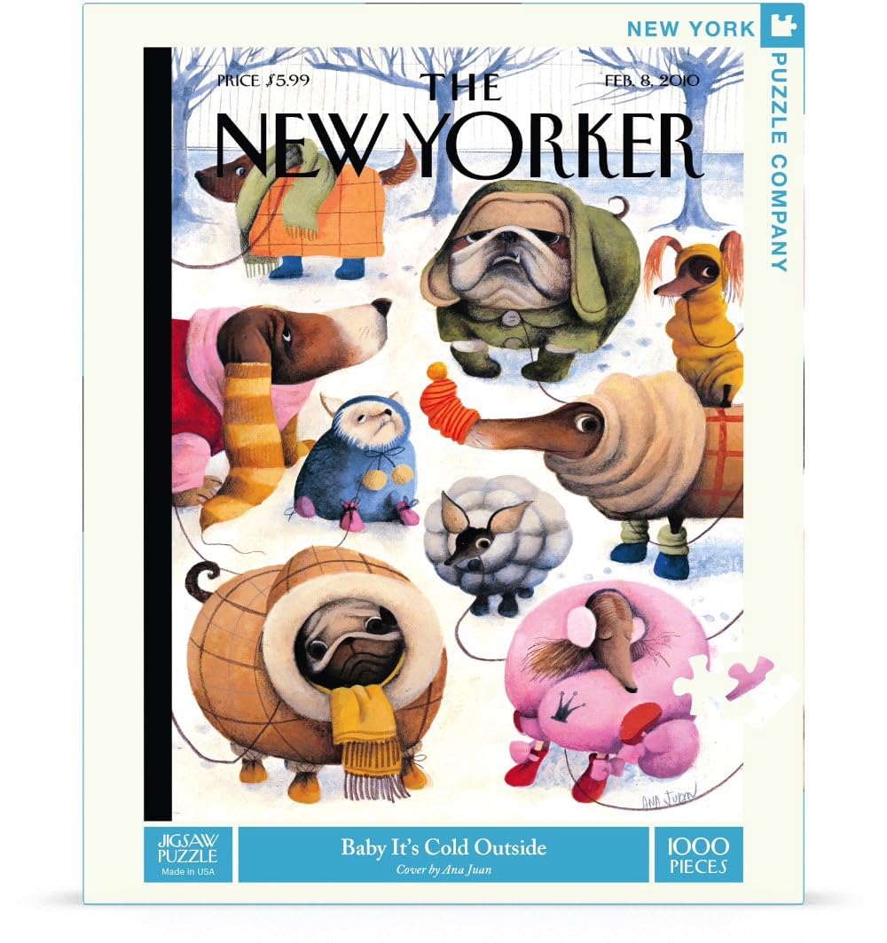 New York Puzzle Company - New Yorker Baby It's Cold Outside - 1000 Piece Jigsaw Puzzle New York Puzzle Company