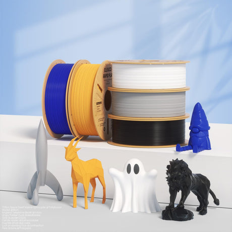 ELEGOO Rapid PLA Plus Filament 1.75mm Black 2KG, PLA+ 3D Printer Filament for 600 mm/s High Speed Printing, Dimensional Accuracy +/- 0.02 mm, 2 Pack 1kg Spool(2.2lbs) ELEGOO