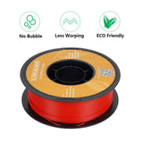 Kingroon PLA Plus（PLA+）3D Printer Filament, 10 Rolls, Dimensional Accuracy +/- 0.03 mm, 10kg Spool(22lbs), 1.75 mm，Black White Grey Red Blue Green Purple Skin Silver Yellow Kingroon