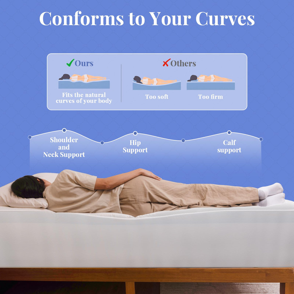 OhGeni Cooling 4 inch Dual Layer Twin Mattress Topper, 2 inch Cooling Gel Memory Foam, 2 inch Down Alternative Pillow Top Pad, Mattresses Cover for Bed, Medium Support, Fits 6”-19” Deep Pocket OhGeni