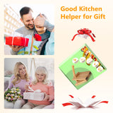 Tortilla Press 10 Inch Tortilla Maker Large Roti Maker with Rolling Pin+Dough Scraper+Parchment Paper Bamboo Wood Tortilla Press for Homemade Tortilla, Roti,Taco,Dough Press OwnColor